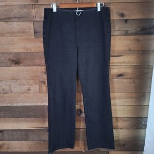 Soft Surroundings Pull On Dark Wash Straight Leg Jeans Petite Medium
